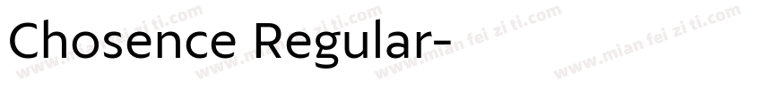 Chosence Regular字体转换